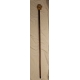 Blackened beech walking stick with horse