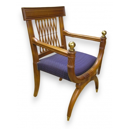 Fauteuil Empire, modèle Jacob, en acajou