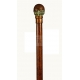 Walking stick with golden brass knob "Horse"