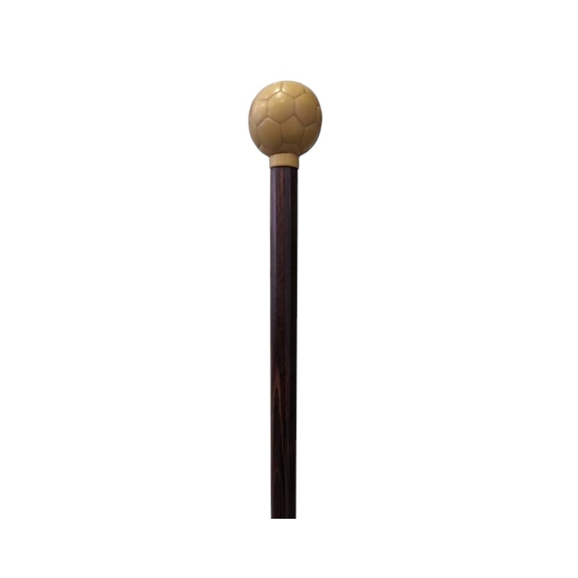 Blackened beech walking stick with horse