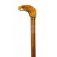 Blackened beech walking stick with horse