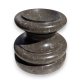 Socle rond en marbre noir - grand