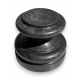 Socle rond en marbre noir - petit