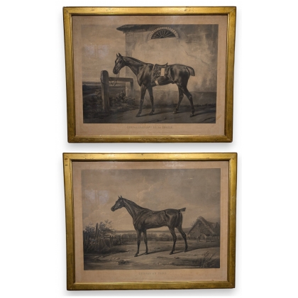 Paire de gravures "Cheval" par VERNET