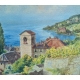 Aquarelle "Saint-Saphorin" signée NICOLLERAT