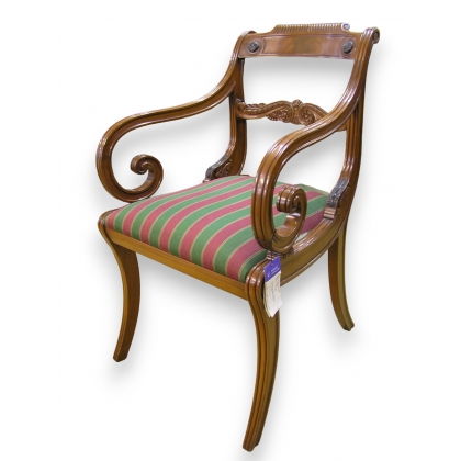 Fauteuil Regency en acajou