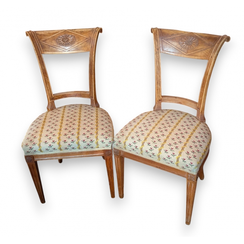 Suite de 4 chaises Directoire