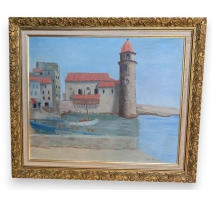 Tableau "Collioure" signé Loic FRANCFORT