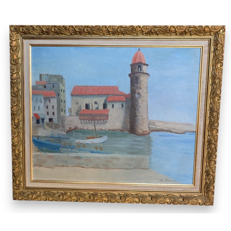 Tableau "Collioure" signé Loic FRANCFORT