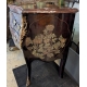 Commode en laque noir décor chinois