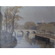 Tableau "La Seine à Paris" signé VALLETTE