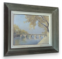 Tableau "Pont Neuf à Paris" signé VALLETTE