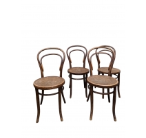 Suite de 4 chaises de bistrot