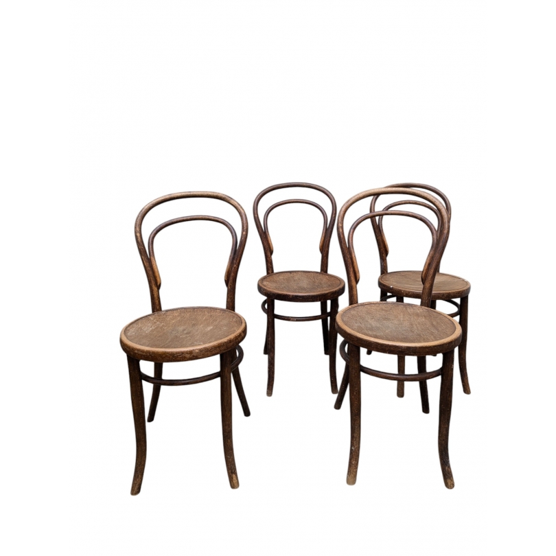 Suite de 4 chaises de bistrot