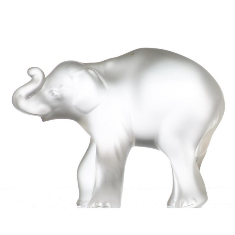 Sculpture en verre "Elephanteau" Signé LALIQUE