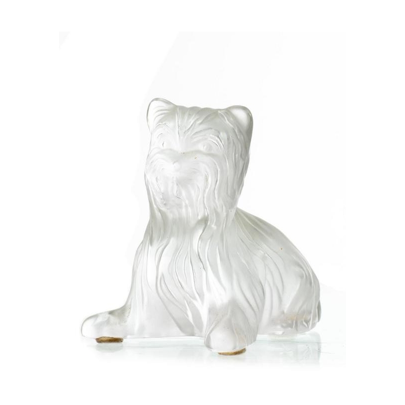 Sculpture en verre "Chien" Signé LALIQUE