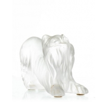 Sculpture en verre "Chien" Signé LALIQUE