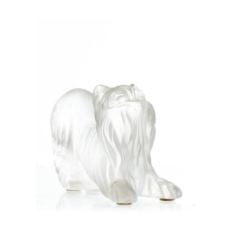 Sculpture en verre "Chien" Signé LALIQUE