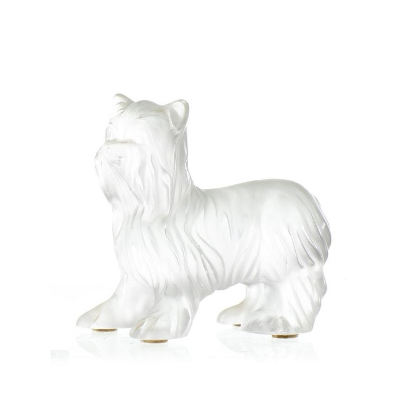 Sculpture en verre "Chien" Signé LALIQUE