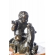 Bronze "Putto assis sur un lion"