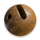 Ancienne Boule de bowling en bois