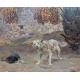 Tableau "Chien en Algérie" signé Eugène GIRARDET