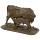 Bronze "Vache et veau" signé P.J. MÈNE