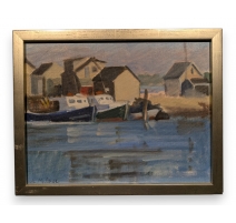 Tableau "Harbour" signé A. McGHEE