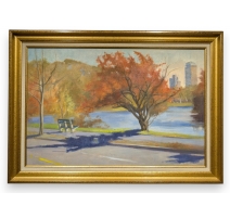 Tableau "Tree in october" signé A. McGHEE