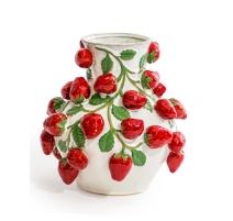 Vase "Fraises" en céramique