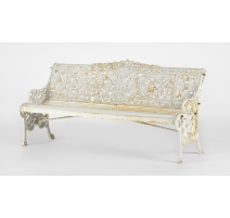 Banc de jardin en fonte et bois par C.B. DALE Co