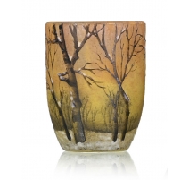 Vase miniature "Neige" signé DAUM Nancy