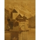 Panneau "Le château de Chillon" signé ROSEANAU