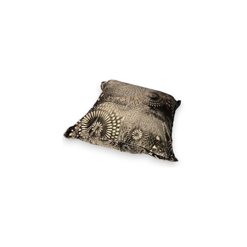 Coussin en velours gris