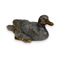 Canard en labradorite signé E. KLEIN