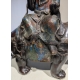 Bronze cloisonné Kannon sur un éléphant