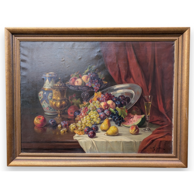 Tableau Nature morte signé A. REDTWITZ