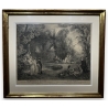 Gravure "Le bosquet de Bacchus" par WATTEAU