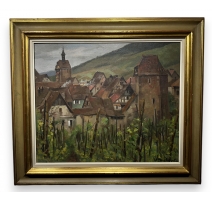 Tableau "Riquewihr" signé GACHOT