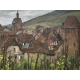 Tableau "Riquewihr" signé GACHOT