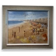 Tableau "Plage" signé A. ROUSSEAU