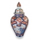 Vase couvert en porcelaine Imari