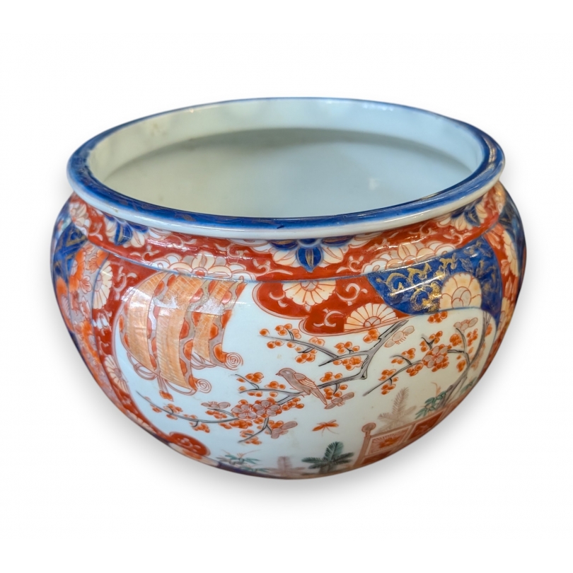 Cache-pot en porcelaine Imari