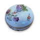 Boite ronde en porcelaine à fleurs