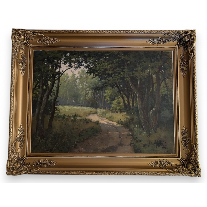 Tableau "Chemin de fôret" signé A. TARKHOV