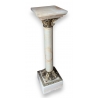 Colonne en onyx avec montures en bronze