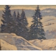 Tableau "Neige sur le Jura" signé Maurice MATHEY