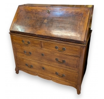 Bureau commode marqueté