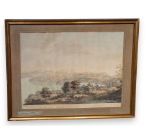 Gravure "Vue de Lucerne" par DE BEAUMONT