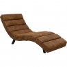 Chaise longue Balou en tissu brun vintage